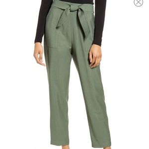 New Leith Hunter Green Cropped Pants